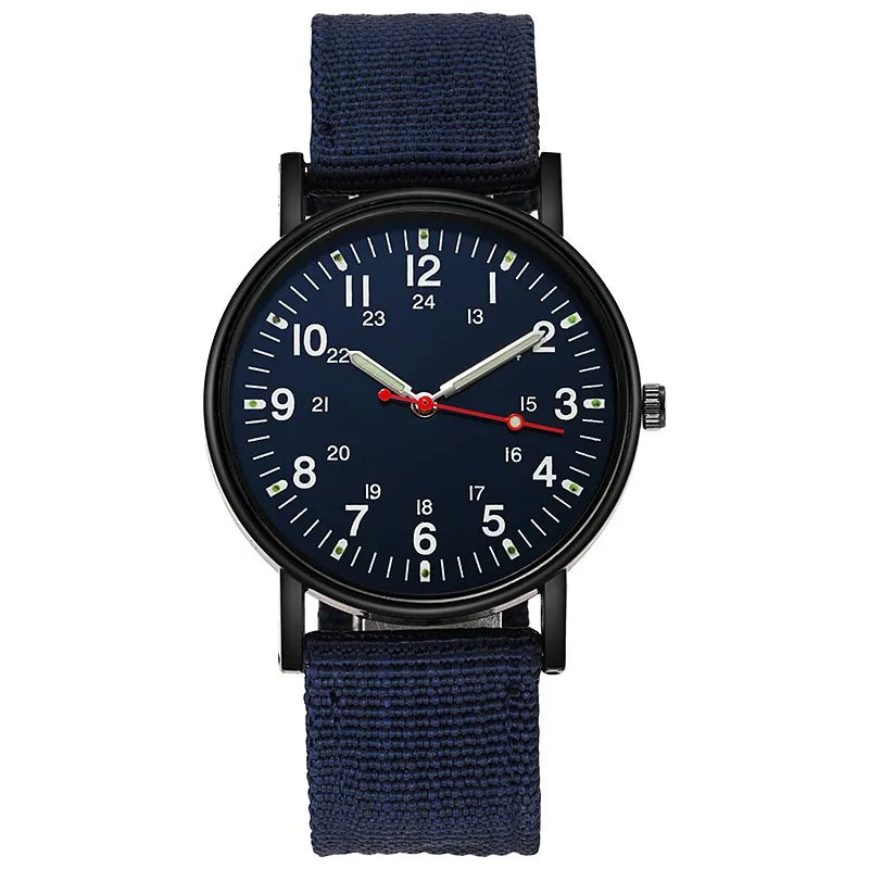 Relógio de Pulso Slim Preto Azul