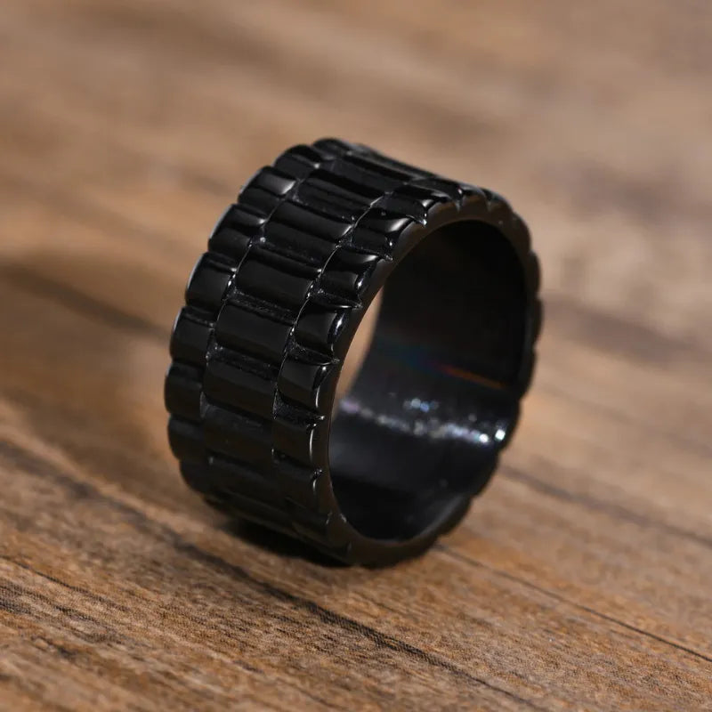 Anel em Formato de Pulseira Preto