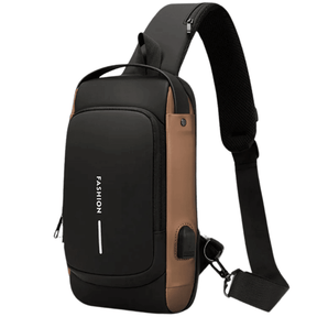 Shoulder Bag Masculina: Estilo à Prova D'água, USB Integrada | Compre Agora! - CloudStock